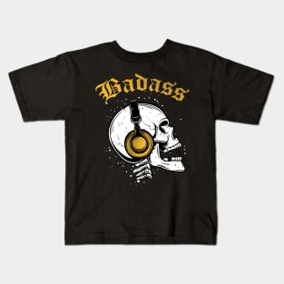 badass skull Kids T-Shirt